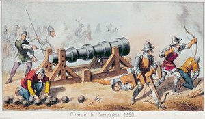 Artillerie française des 14e et 15e siècles (détail)